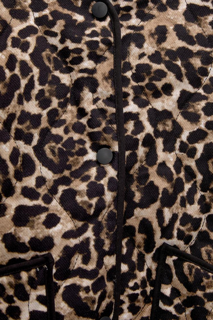 Leopard Luxe Puffer Coat