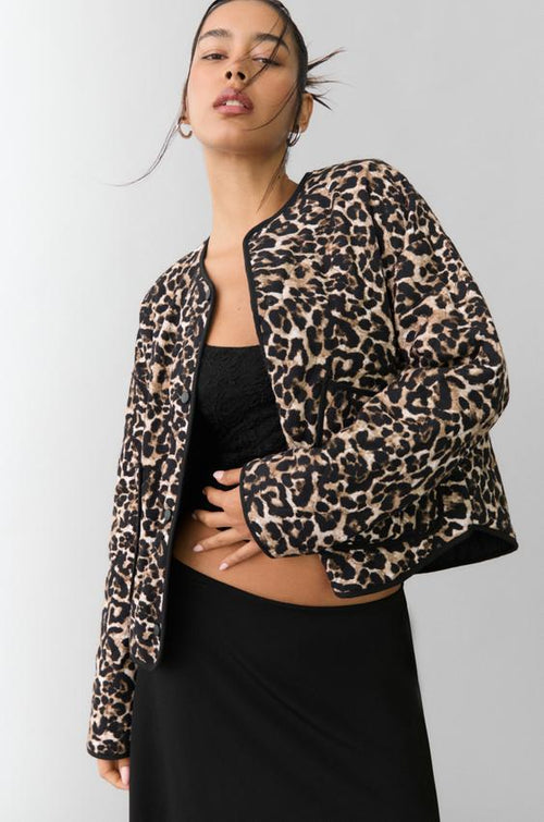 Leopard Luxe Puffer Coat